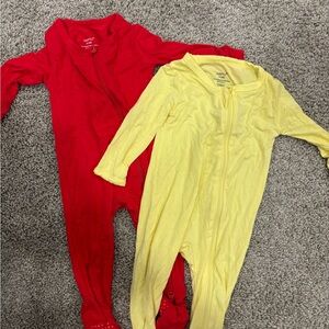 Baby sleepers- Red and Yellow